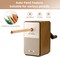 Deli Manual Pencil Sharpener - Auto-in Hand Crank with Adjustable Point for Colored Pencils, Kids, Students, Classroom, Home and Office, Brown